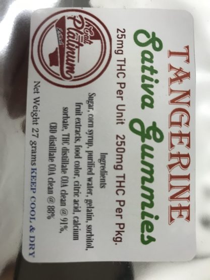 Gummy 7 - Tangerine Sativa Gummies - Image 4