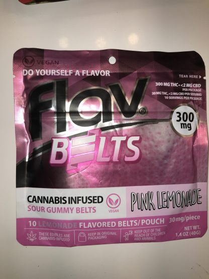 Flav sour Belts 300 mg Pink Lemonade - Vegan