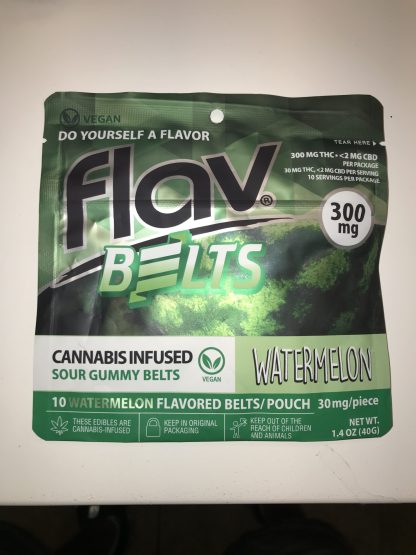 Flav sour Belts 300 mg Watermellon - Vegan