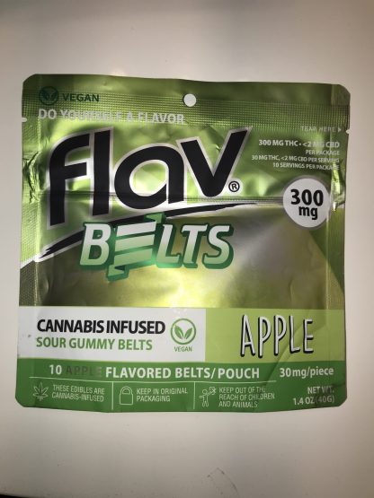 Flav sour Belts 300 mg Green Apple - Vegan