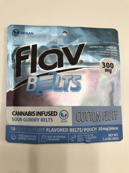 Flav sour Belts 300 mg Cotton Fluff - Vegan
