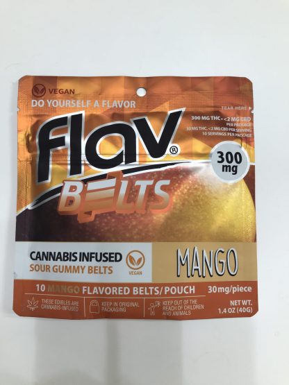 Flav sour Belts 300 mg Mango - Vegan
