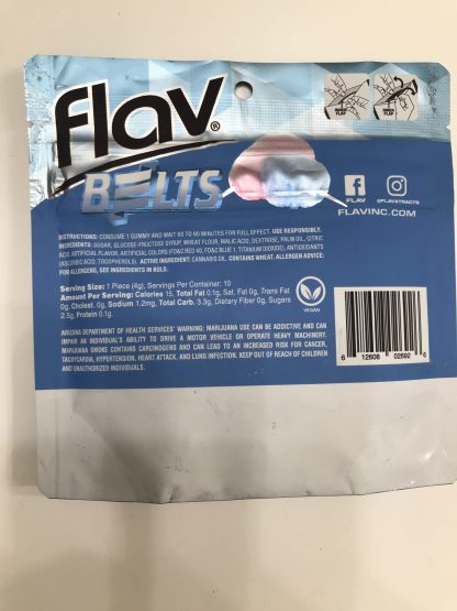 Flav sour Belts 300 mg Cotton Fluff - Vegan - Image 2